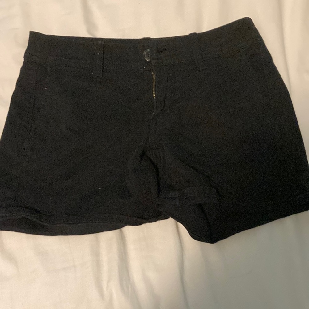 Black AE Midi Shorts, Size 0